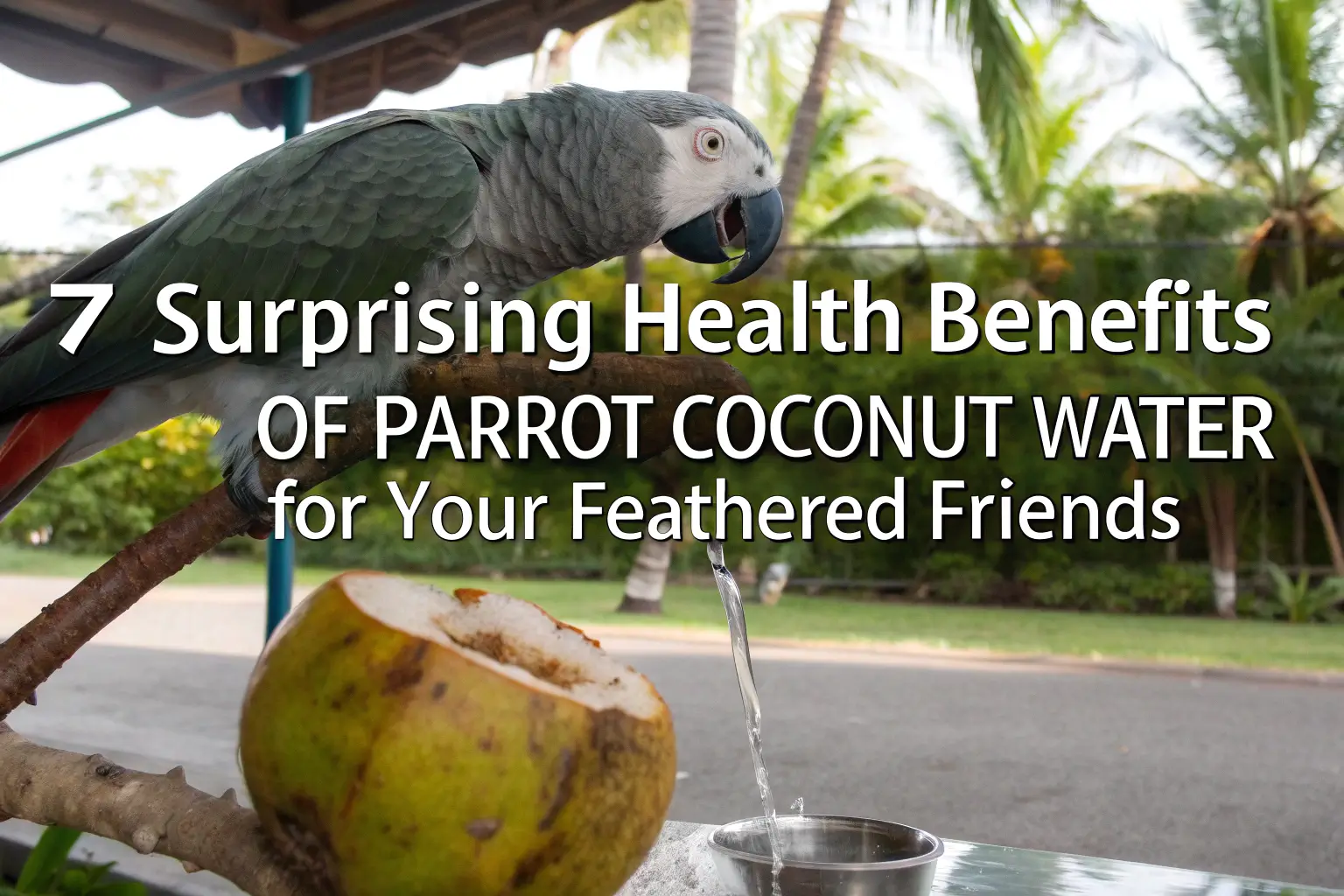 parrot coconut water