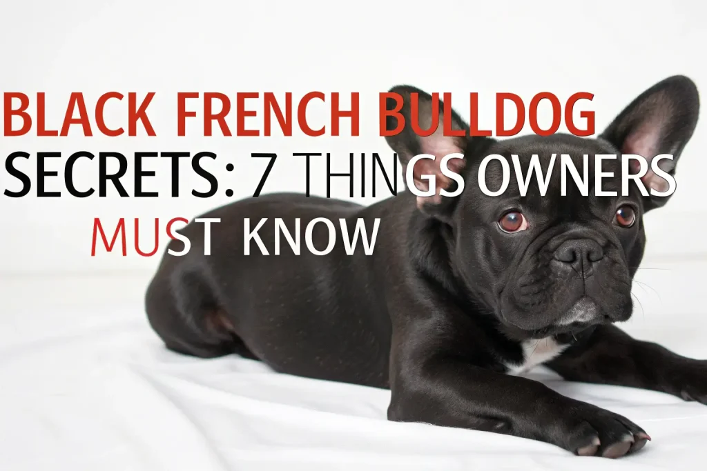 Black French Bulldog Secrets: 7 Things Owners Must Know 2 black french bulldog