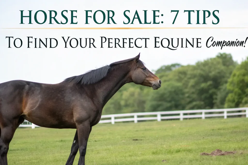 Horse for Sale: 7 Tips to Find Your Perfect Equine Companion! 3 horse for sale