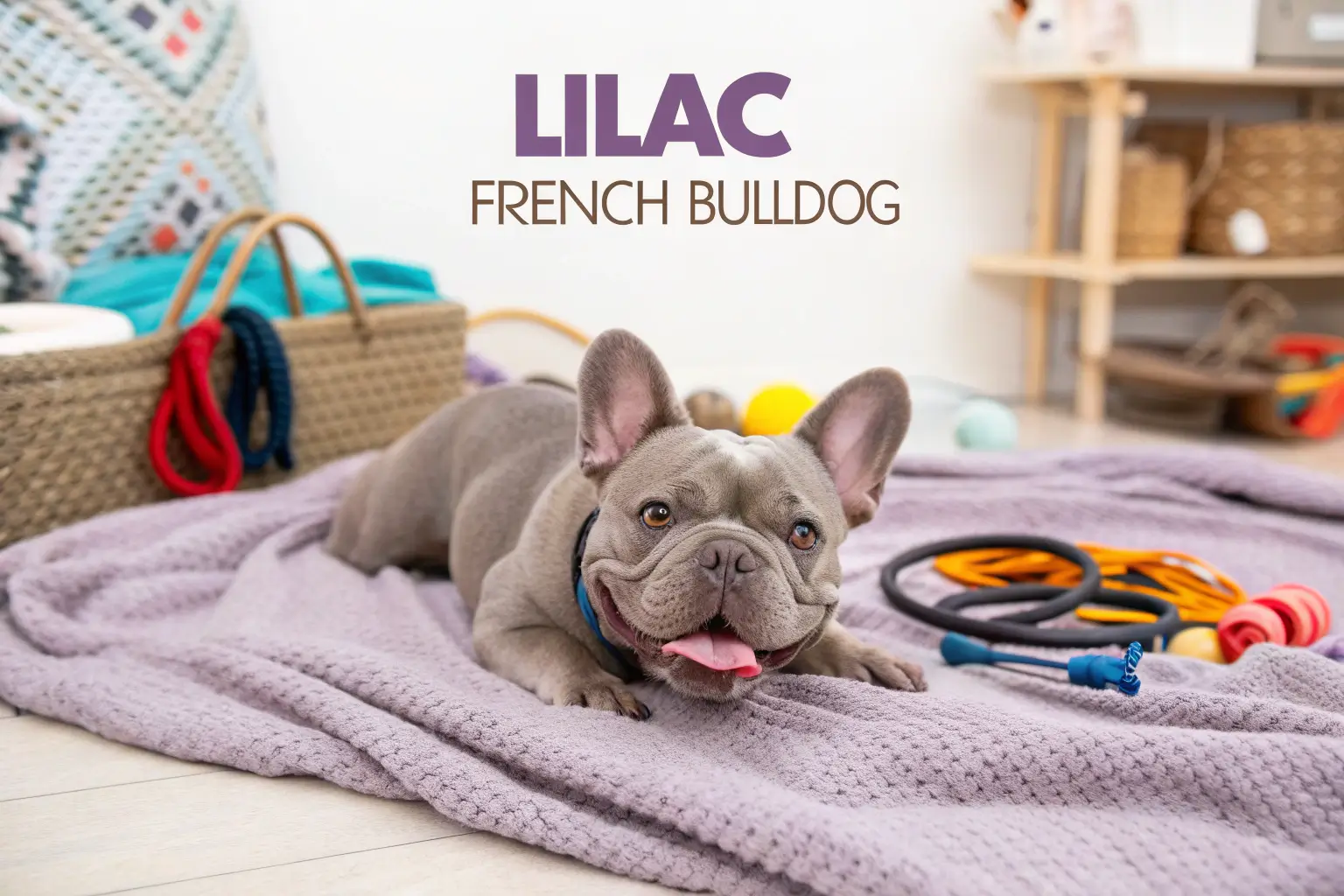 lilac french bulldog