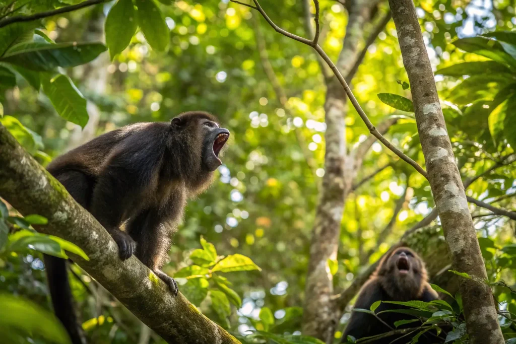 howler monkeys howling