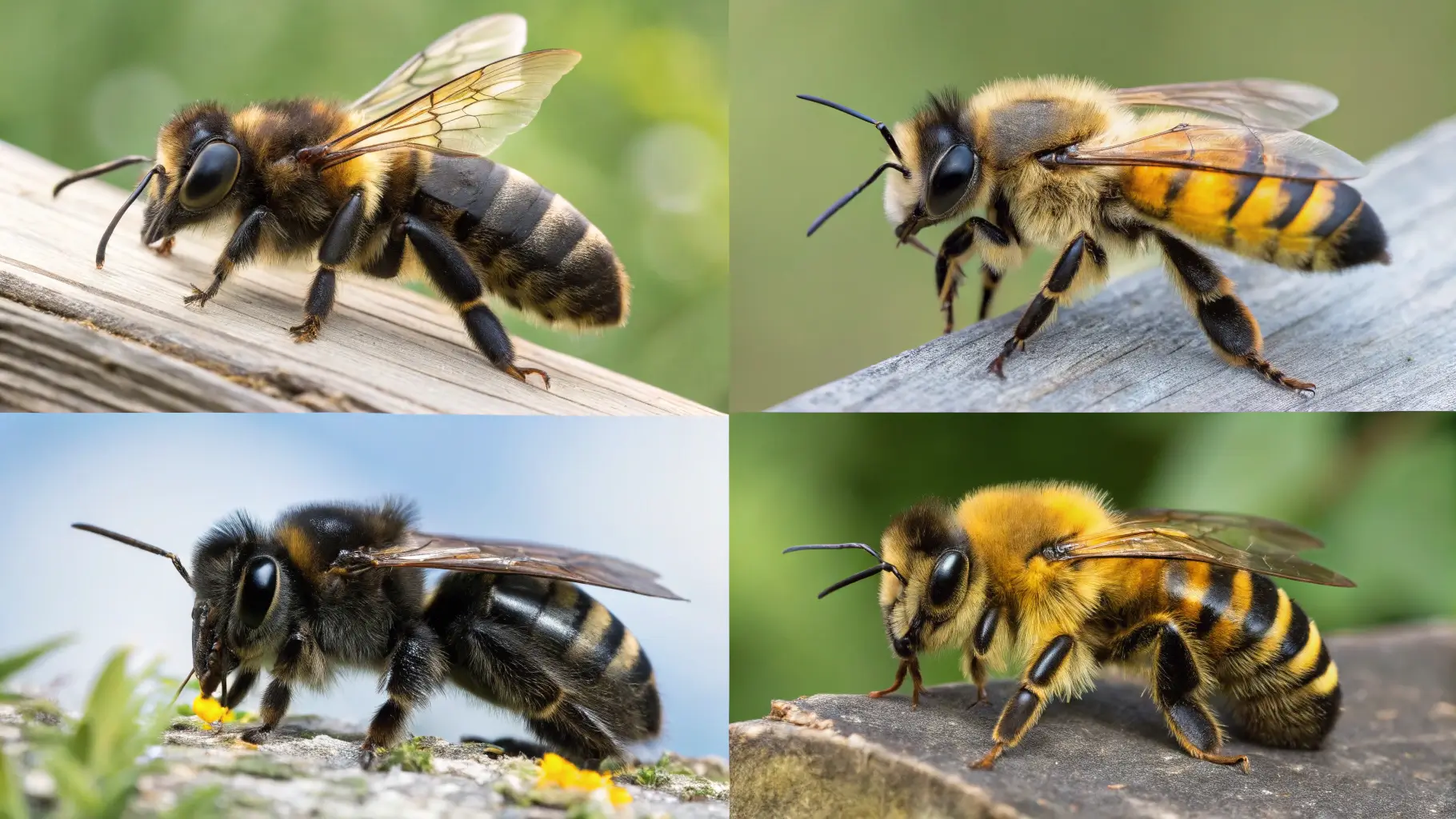 Types of Bees: Bumblebee Pollinating a Flower
