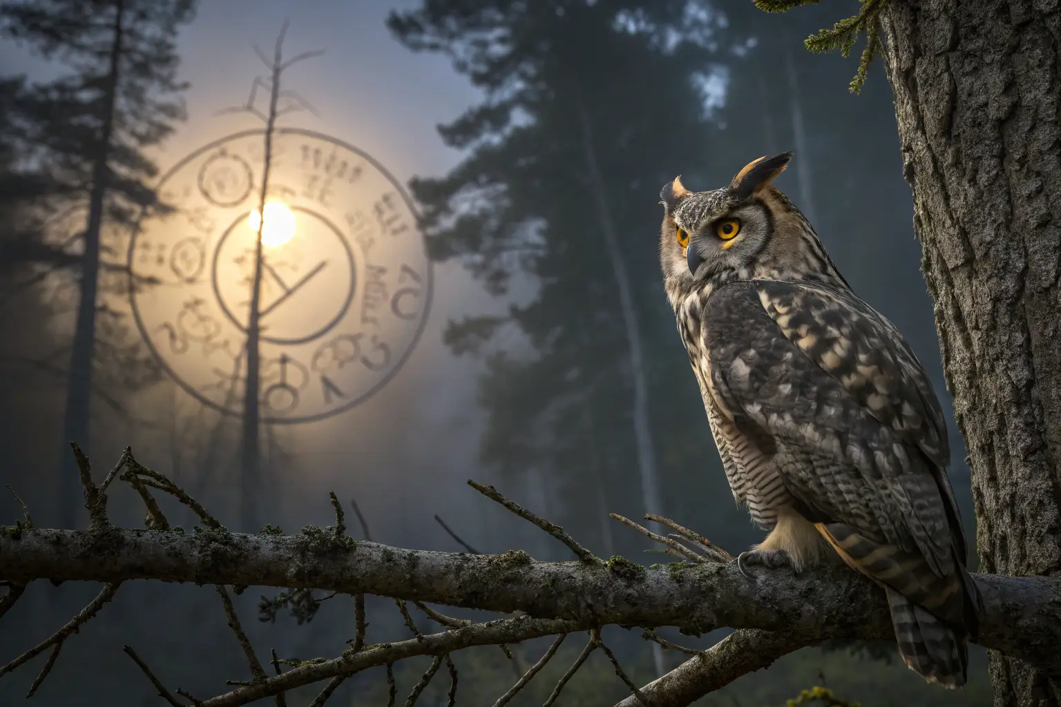 the horned owl symbolize in norse mythology